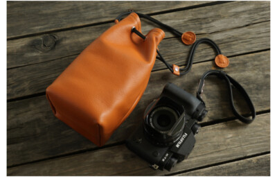 Yak Hide Leather Camera Protective Storage Bag For Fujifilm XS10