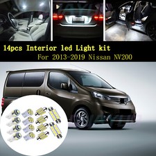 14Pc Super White Car Interior LED Light Bulb Kit for 2013-2019 Nissan NV200