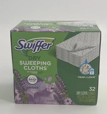 Swiffer Sweeper Dry Pad Refills, Febreze/Lavender Scent, 32 Ct