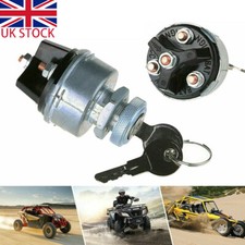 12V Universal Auto Car Boat Ignition Starter Switch 4 Position w/ 2 Keys On Off