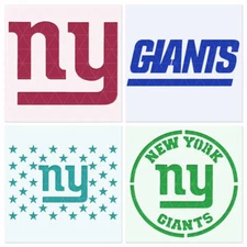 NY New York Giants Stencil – Reusable Mylar 10 Mil – Football Craft Template