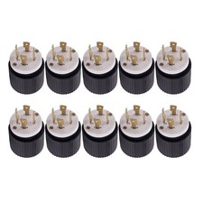 10-pk NEMA L14-30P Male Plug 30A 125/250V Generator Plug L1430 1430P L1430P 1430