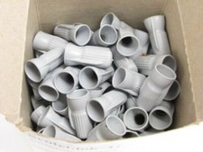 100-PK INSULATED GREY Electrical WIRE Spring CONNECTOR NEW 3M SCOTCHLOK Type G