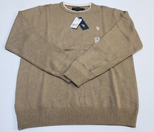 US Polo Association Classic Saddle Heather Sweater Medium New with Tags