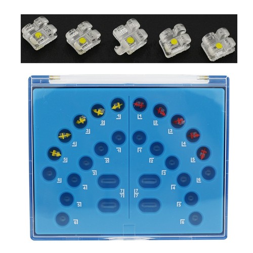 Dental Kieferorthopädische Saphir Brackets Roth MBT 022 345 Haken Monokristalline Brace - Bild 13 von 69