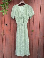 Mint Nasty Gal maxi dress with zipper, size 6