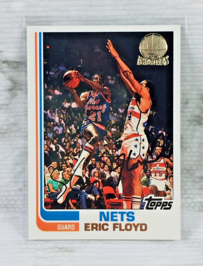 1992-93 TOPPS ARCHIVES BASKETBALL #26 ERIC FLOYD (GOLD STAMP) NETS!
