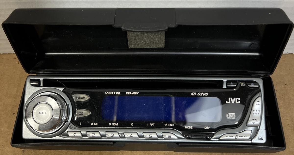 JVC KD-6200 200W Car Stereo CD Player Radio face plate detachable