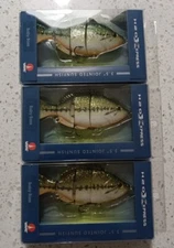 H2O XPRESS Jointed Sunfish Baby Bass 3.5" Lot Of 3