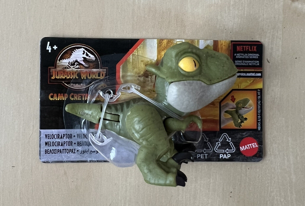 Velociraptor Jurassic World Snap Squad Camp Cretaceous Minis - Dinosaur NEW UK