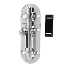 Stainless Steel 4" Door Bolt Latch Lock Heavy Duty for Marine Boat Cabinet Lock