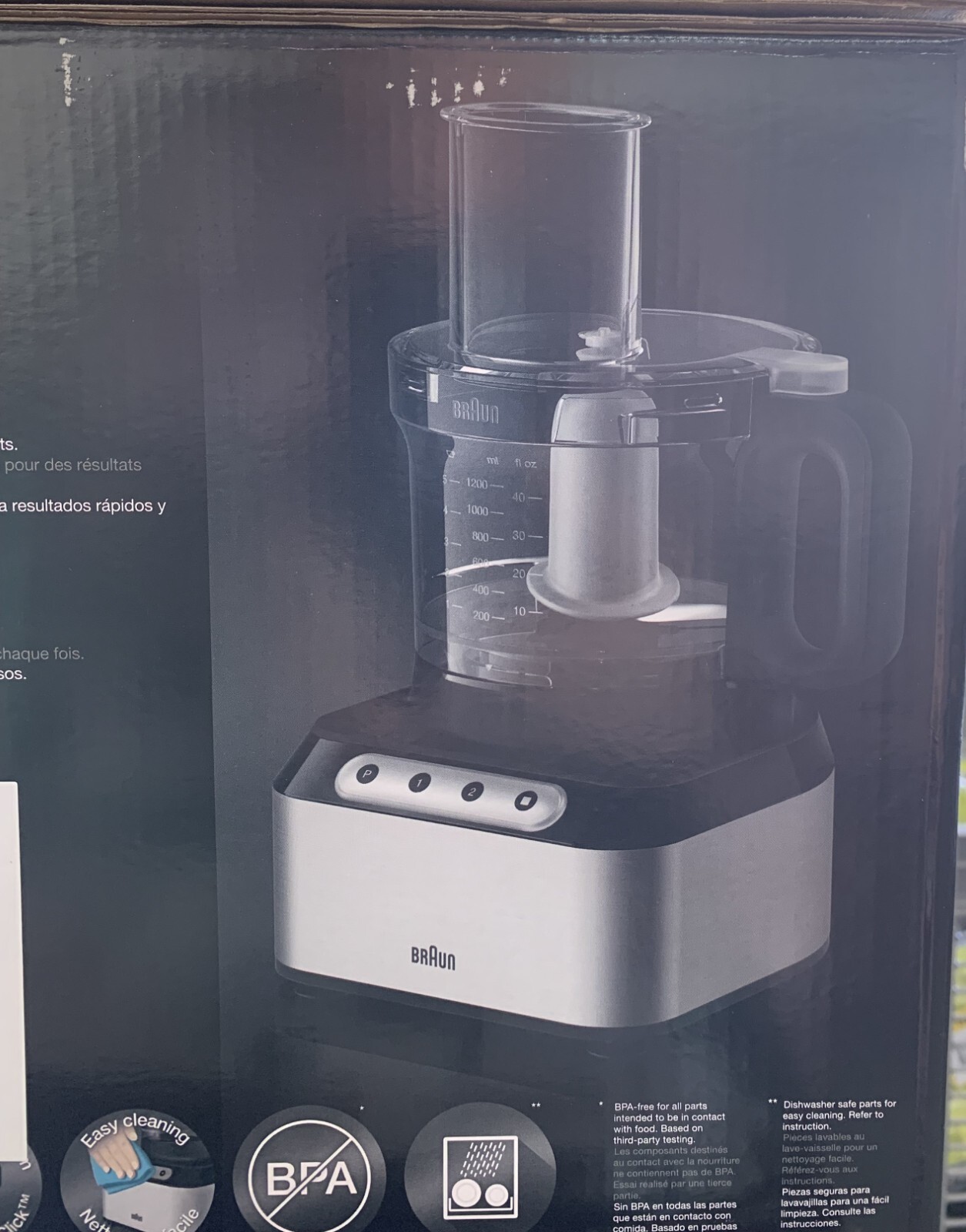 Braun Easy Prep 8cup/2.1L Food Processor (FP3211SI)