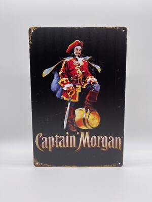 Blechschild Captain Morgan 20x30cm Nostalgie Retro Reklame Vintage Rum Geschenk