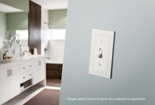 Outlet Covers Thermoset White 1-Gang Decorative Wall Plates Duplex Switches - Picture 4 of 10