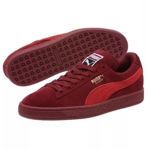 red suede pumas women's