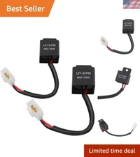 2-Pin Electronic Flasher Relay Set - Fix Motorcycle Turn Signal Hyper Flash