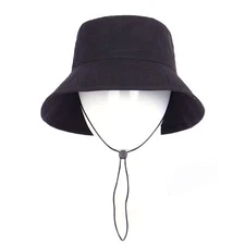 Zylioo XXL Oversize 100% Cotton Bucket Hat,Adjustable Floppy Fishing Hat,Big ...
