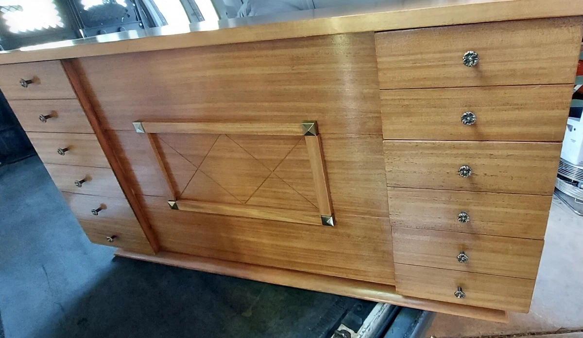 Huntley Furniture Mid Century Mod Rare Set triple dresser lowboy and one tallboy