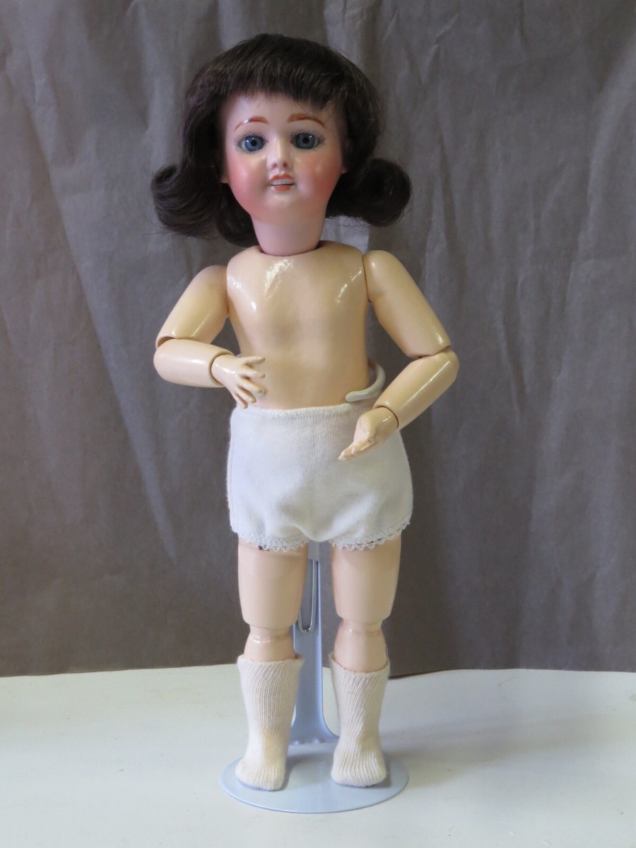 Poupée Bleuette SFBJ 60 N°27 – 27 Cm – Reproduction Française – Tête Biscuit Porcelaine, Corps Bois – Yeux Verre