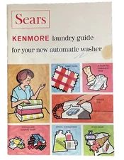 Sears Laundry Guide BOOKLET Lady Kenmore Automatic Washer 32 page Vintage