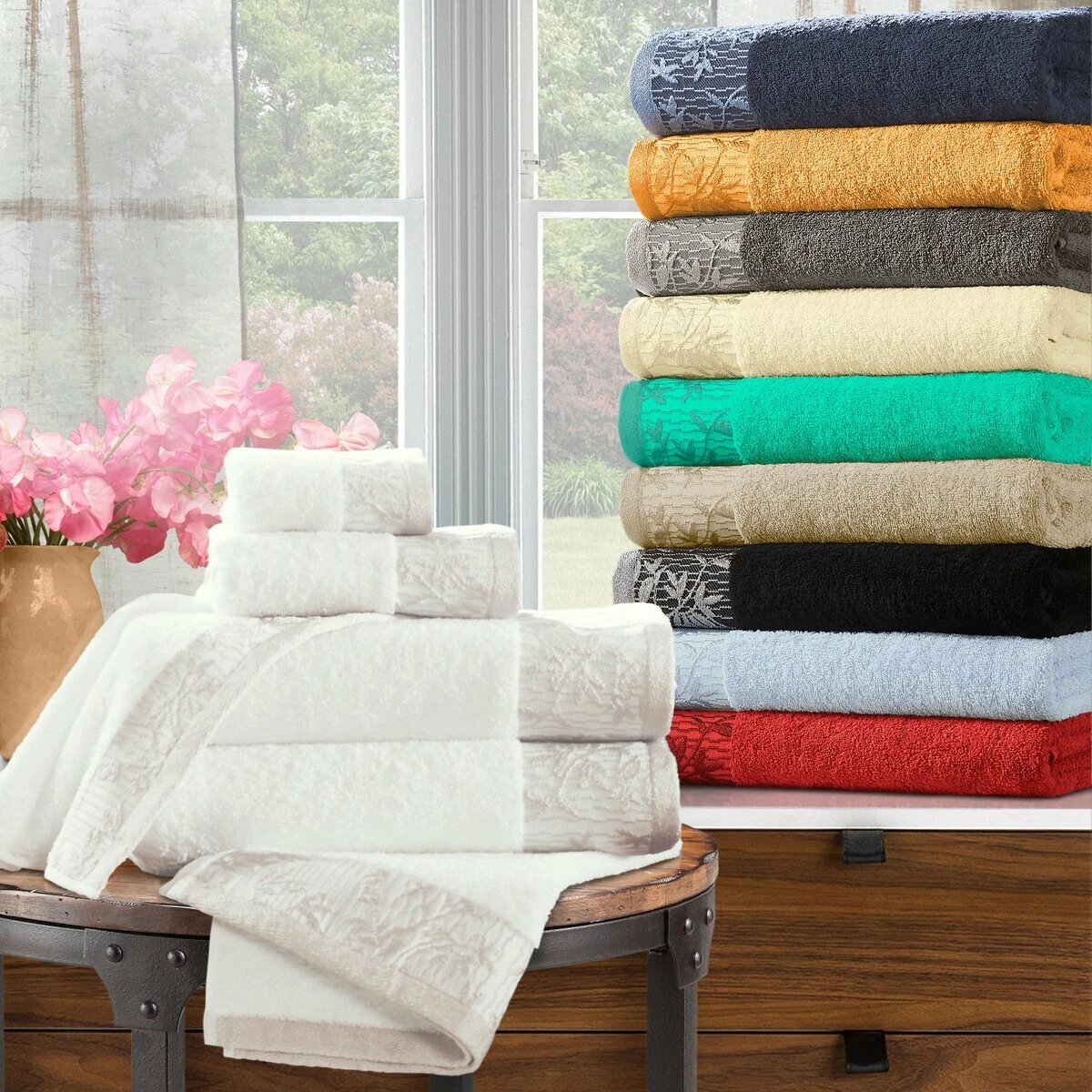 900 GSM 6-Piece Long Staple Combed Cotton Towel Set