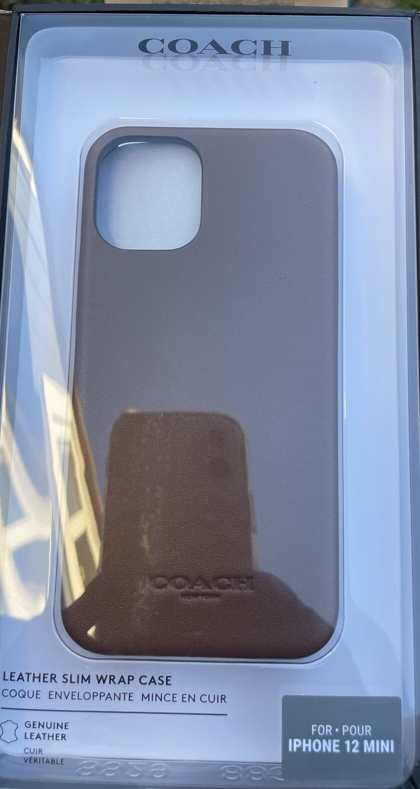 Coach iPhone Lather Slime Wrap Case 12 mini