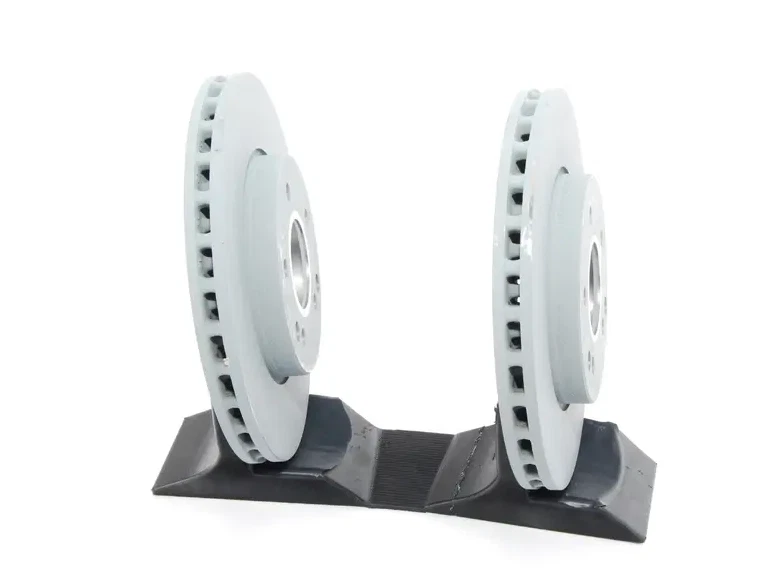 2 rotores de freno de disco delanteros izquierdo y derecho mercedes c230 c240 c280 e300 slk originales Foto 4 de 4