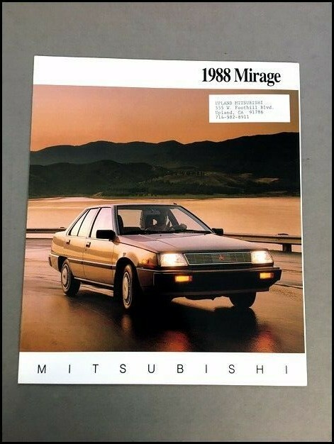 1988 Mitsubishi Mirage and Turbo 14-page Factory Car Sales