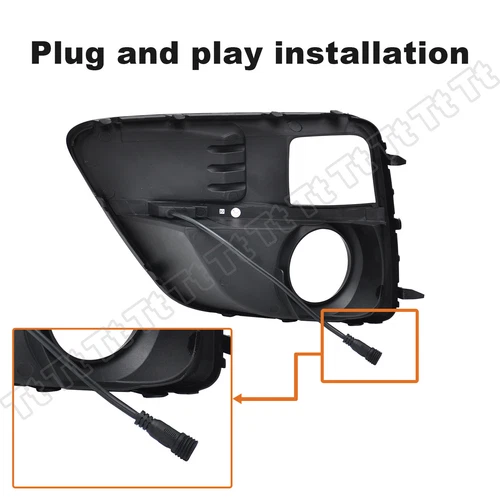 Luz de señal de giro LED secuencial para Subaru WRX STI 2015-17 DRL biseles de luz antiniebla - Imagen 8 de 12