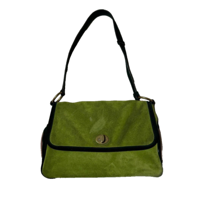 Miu Miu Archive Vintage Shoulder Bag Handbag Suede Leather Width