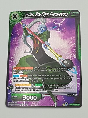 Dragon Ball TCG Vados, Pre-Fight Preparations NM