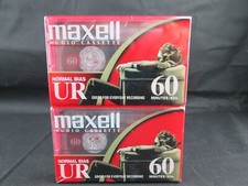 2 Pk Maxell audio cassettes NEW UNOPENED