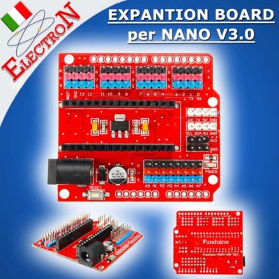 ERWEITERUNGSKARTE für ARDUINO NANO V3.0 - I/O Pins Expansion Board adapt Shield