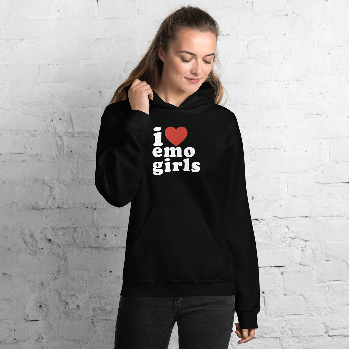  I Love Emo Girls - I Heart Emo Girls T-Shirt : Clothing, Shoes  & Jewelry