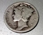 1928-D Mercury Dime . . 90% Silver .. BIN @ MELT PX*