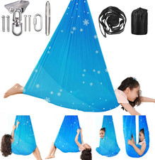 Double Layer Sensory Pod Swing Indoor Outdoor Calming Hammock for Kids  Adults