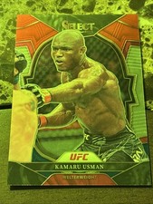 Kamaru Usman 2023 Panini Select UFC - Concourse #35 Red & Blue
