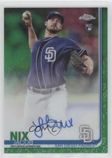 2019 Topps Chrome Rookie Auto Green Refractor 62/99 Jacob Nix #RA-JN Auto ry5