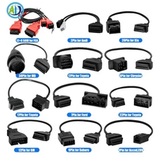 OBD2 Adapter 16Pin Diagnostic Connector Cable for GM,Honda,Chrysler,Toyota,Kia