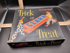 De colección Raro Clark Halloween Truco o Trato Caramelo Bar Caja Con Fondo de Caja