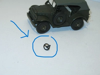 Dinky toys, 1 volant plastique a 2 BRANCHES pour dodge militaire 810 - Photo 1/4