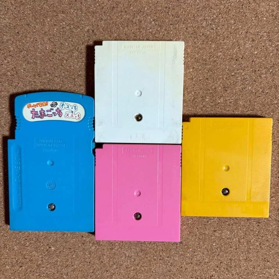 Game Boy Tamagotchi 1 2 Pink White Set of 4 GameBoy GB Japanese Tested - Image 2 of 2