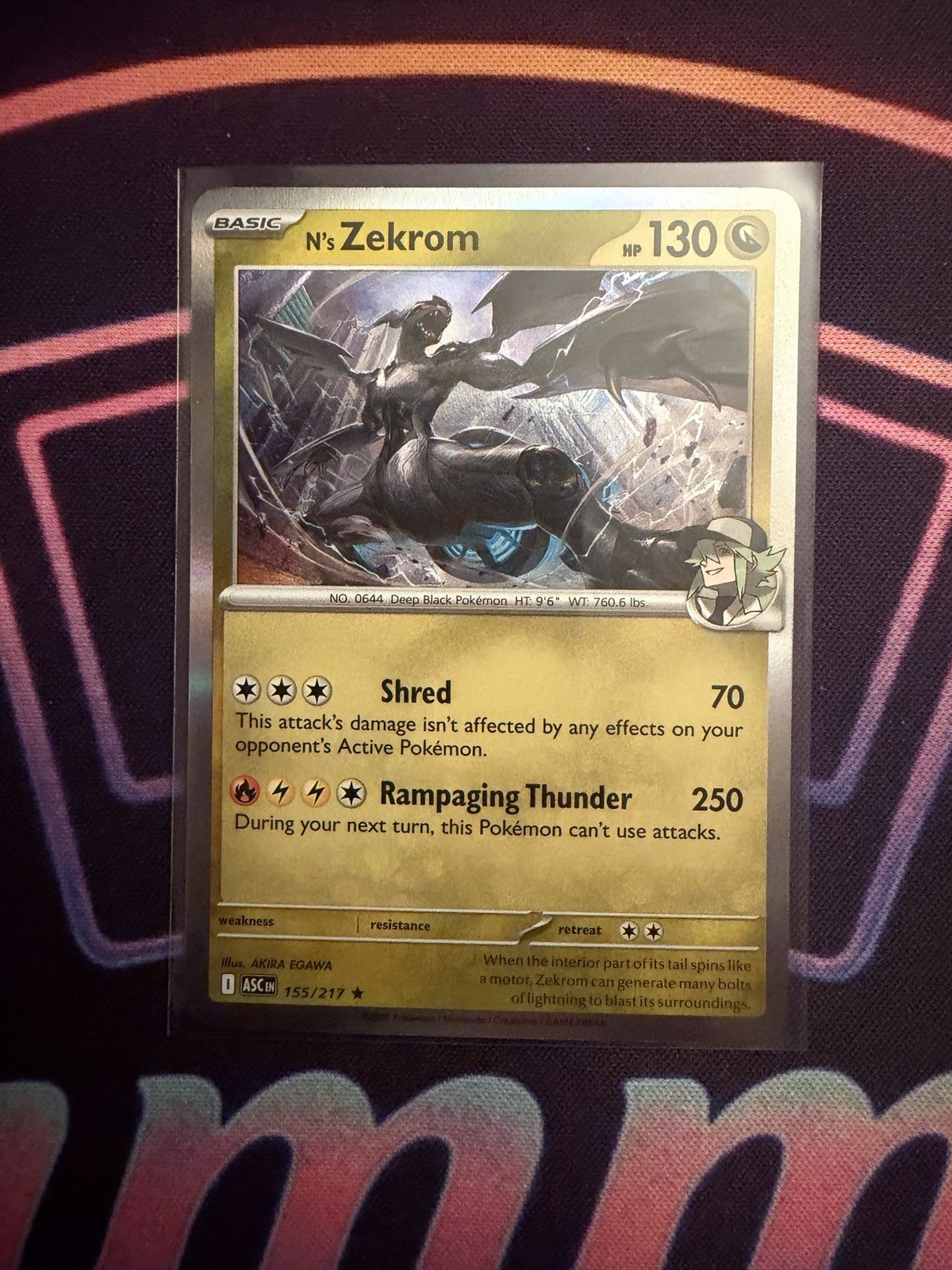 N’s Zekrom 155/217 Ascended Heroes Holofoil Pokemon Card