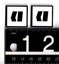 Armada Ski Company Tiny Stickers 1 in Square Black/White Skiing 2 Decal Set