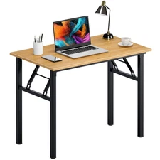 Office Computer Desk - 47.2L Sturdy and Heavy Duty Folding Laptop Table,Writi...
