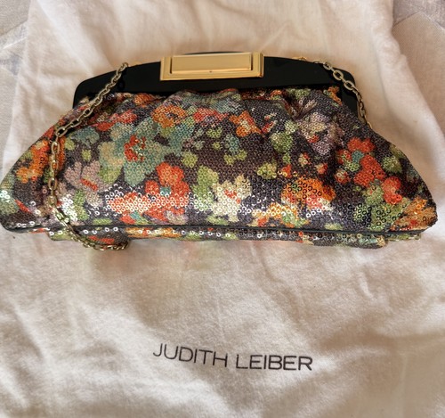 Judith Leiber Sequin Floral Clutch