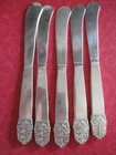 173 gms Set of 5 International Sterling Silver Butter Spreaders Knives