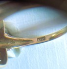 EXQUISITE Antique MADEIRA CITRINE RING 14K Gold,  Sz. 6,  3.57gms, Signed "X14K" — photo 8