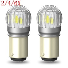 2/4/6X 1157 2057 White LED Turn Signal Indicator Parking Light Bulbs CANBUS