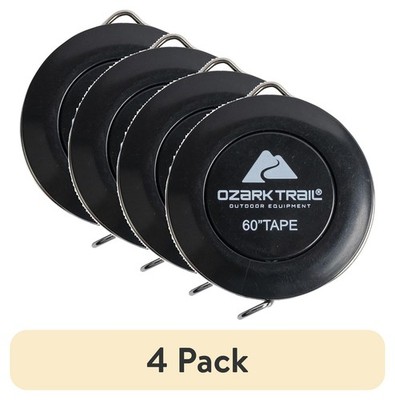 (4 pack) Ozark Trail Quick 60'' Fish Measuring Tape